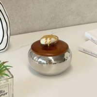 Vente en gros d'usine, pots à sucre en acier inoxydable de luxe, rangement pour le thé et les décorations du Ramadan, utilisation en cuisine