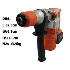 Perceuse à percussion rotative sans fil 20V rechargeable, moteur sans balais, machine de perçage industrielle, portée de perçage 26mm, portable - Product Image 4