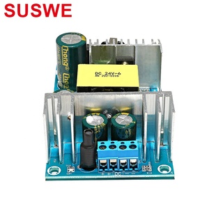 SUSWE AC-<span class=keywords><strong>DC</strong></span> 110-220V 24V <span class=keywords><strong>DC</strong></span> 6A 150W מודול אספקת חשמל עם מתג פלט יחיד לוח חשוף הגנה מפני עומס יתר/קצר חשמלי -40C - Product Image 4