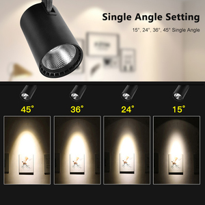 Đèn rọi ray <span class=keywords><strong>LED</strong></span> COB âm trần chất lượng cao thương mại màu trắng đen nhôm 7W 12W 18W 30W - Product Image 5