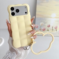 Nouvelle coque de téléphone en silicone Cloud Bracelet, couleur unie, anti-chute, protection intégrale, compatible avec iPhone 18/17/16 ProMax