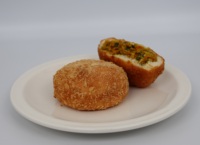 Croquette croustillante à base de plantes Golden-Fry Vegan Snack avec des protéines crémeuses pour les enfants et les modes de vie actifs