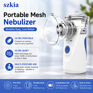 Nebulizzatore Ultrasonico Portatile |   Mini Atomizzatore Silenzioso a Rete per Casa e Viaggio - Product Image 1