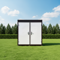 Salle de bain modulaire préfabriquée en acier portable avec installation facile, design européen pour usage public, zones de camping et de plage