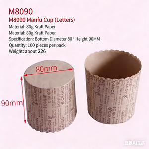 Plateau de cuisson rond personnalisable en usine OEM/ODM 9*8cm pour gâteaux, cheesecakes, cupcakes, gâteaux éponge et gâteaux chiffon sans pli - Product Image 2