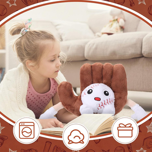 Juguete de Peluche de Béisbol Creativo y Divertido con Guantes y Patas, Peluche Suave de 11 Pulgadas para Niños y Niñas, Regalos de Navidad y Cumpleaños para Fanáticos del Béisbol - Product Image 3