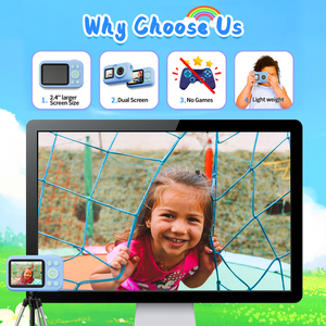 <span class=keywords><strong>Funcam</strong></span>+ Cámara de Juguete Educativa para Niños Pequeños, Regalo de Cumpleaños, 1080p, Fotografía Digital DIY, DV - Product Image 3