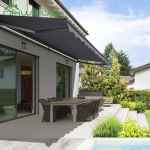 8x12 có thể thu vào hướng dẫn sử dụng mái hiên 3x2.5m sân vườn mặt trời bóng râm hiện đại khung hợp kim nhôm với PVC bên ngoài mái hiên - Product Image 4