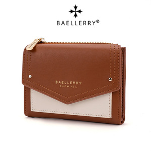 กระเป๋าสตางค์สั้นผู้หญิงแบรนด์ Baellerry สีพื้น มีช่องใส่เหรียญแบบซิป ใช้ได้ทุกวัน - Product Image 3