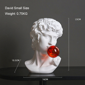 Nuovo Design <span class=keywords><strong>Statua</strong></span> di David Grecia <span class=keywords><strong>Apollo</strong></span> Busto da Scrivania Scultura con Sfera - Product Image 6