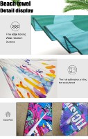 Vente en gros de poches pour serviettes de plage turques avec logo personnalisé, couvertures de plage en microfibre et sac