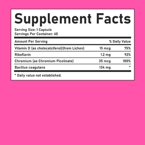 Private Labels Pure Appetite Craving Control Capsules Fat Burner <b>Supplement</b> for Enhance Fat Burning with Probiotic Blend 60 Caps - Product Image 2