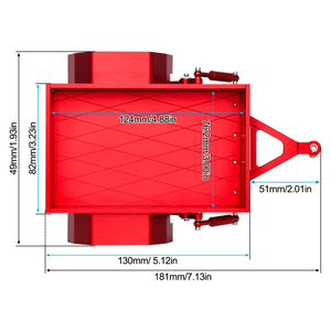Remorque RC en aluminium <span class=keywords><strong>1</strong></span>/<span class=keywords><strong>18</strong></span>, mise à niveau non destructive pour <span class=keywords><strong>TRX4M</strong></span> Land Rover Defender Bronco Crawler - Product Image 3