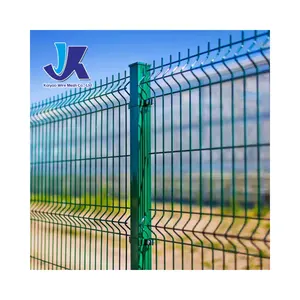 Courtyard 3D Fence PVC Coated Mesh and V-Fold Welded Metal wire fence.