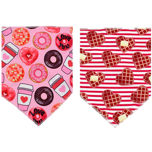Bandana rafraîchissant pour chien de la Saint-Valentin bon marché de l'usine OEM Lot de 2 bavoirs triangulaires lavables Écharpe réutilisable pour animal de compagnie pour Noël Halloween - Product Image 3
