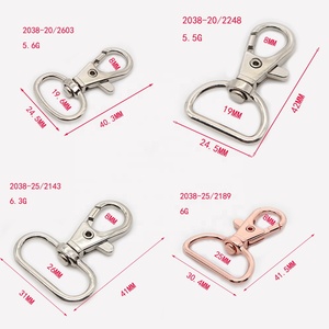 Móc khóa xoay bằng kim loại cho dây xích chó, móc cài dây dẫn thú cưng - Product Image 4