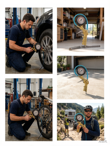 Manómetro de aire inflable de alta precisión para vehículo eléctrico, coche, motocicleta, neumático - Product Image 2