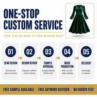 Robe midi décontractée en velours côtelé pour femme, col en V, taille haute, coupe trapèze, anti-plis, respirante, manches longues, confortable et élégante, pure.