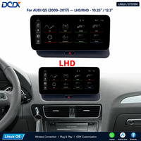 Système intelligent d'autoradio avec écran tactile, navigation GPS, CarPlay sans fil et Android Auto pour Audi Q5 8R 2009-2016, lecteur vidéo de voiture, système stéréo, Linux 12.3