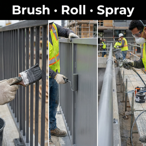 Revestimiento antióxido a base de agua resistente a los rayos UV para exteriores, pintura protectora de fácil aplicación para vallas metálicas, barandillas, tuberías y superficies. - Product Image 4