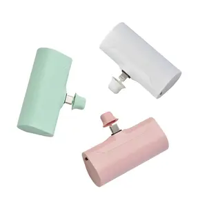 Nuevo estilo 5000mAh Mini lápiz labial portátil tamaño cargador de batería externo bancos de energía inalámbricos para teléfono móvil KC batería