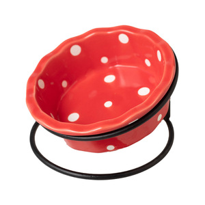 ชามเซรามิกสำหรับแมวพร้อมขาตั้งยกสูง ป้องกันคอเสื่อม ป้องกันสิว ชามอาหารแบบเอียงสำหรับแมว สุนัขพันธุ์เล็ก ผลิตภัณฑ์สำหรับสัตว์เลี้ยง - Product Image 5