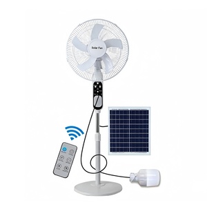 16-Inch Solar Rechargeable Battery 15000mAh/18000mAh 3-Speed 5 Gears Solar Fan 25W Portable Solar Fan Solar Solar-Powered Coolin - Product Image 3
