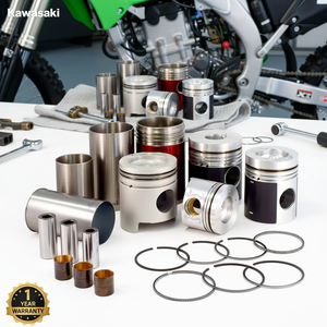 LU Kawasaki KX85 Aluminum Alloy 6-Cylinder Piston <b>Kit</b> with 1 Year Warranty - Product Image 3