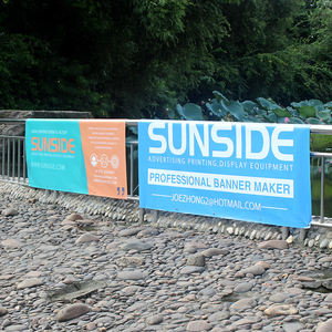 वर्षगांठ समारोह के लिए कस्टम डबल पक्षीय pvc स्ट्रीट बैनर रोड वे ध्वज - Product Image 3