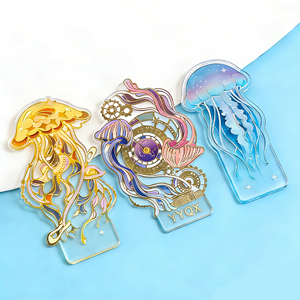 Custom Metal Bookmark Personalized Gold Plated Transparent Lacquer Reusable Custom Design Creative Souvenir Carnival Painted