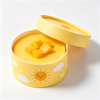 Tube en carton rond de qualité alimentaire avec logo personnalisé pour mousse de mangue