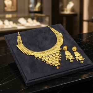 Wholesale 14K18K24K Gold Filled Fashion Necklaces Traditional Design Jewelry Set Brass Gold Forming Short Necklaces Oro Joyeria - Product Image 2