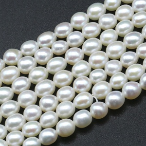 Wholesale 5-6mm Rice Pearl AAA White <strong>Beads</strong> Bulk Strand Loose Real for Women Jewelry - Product Image 6