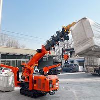 Grue araignée Tonlita pour intérieur et extérieur, capacité de levage de 3 tonnes, 5 tonnes, 8 tonnes, grue mobile électrique diesel sur chenilles pour la construction