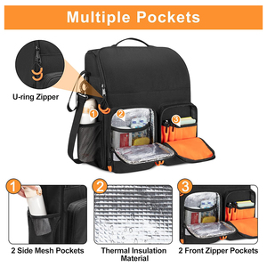 Mochila para silla de ruedas eléctrica y Manual, mochila para silla de ruedas con almacenamiento de medicamentos, bolsillo aislante, mochila para silla de ruedas de gran capacidad - Product Image 2