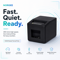 Printer Thermal Resi Pesanan Restoran SX86V NORGEE Kecepatan Tinggi 200mm/s USB+Ethernet Printer Struk POS Tersedia
