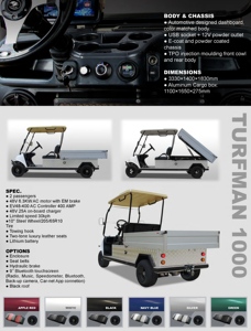 Buggy à vendre, véhicule utilitaire UTV, <span class=keywords><strong>mini</strong></span> camion, <span class=keywords><strong>grande</strong></span> boîte de chargement, 48V pour voiturette de <span class=keywords><strong>golf</strong></span> électrique, moteur 6.3KW, batterie lithium 105AH - Product Image 4