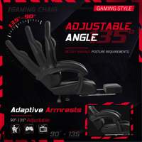 AJUNION Vente en gros Chaise de jeu à dossier haut Chaise de jeu de course avec éclairage RVB Accoudoirs réglables Chaise Esport Meubles de jeu