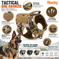 Harnais pour chiens de haute qualité, personnalisé, en nylon, réglable, anti-traction, durable, avec poignée pour l'entraînement en extérieur