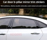 Autocollant de colonne de vitre centrale de voiture en ABS de luxe pour K5 2020, accessoires extérieurs