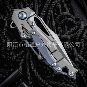 Nuevo Cuchillo Plegable Mecánico Bird TC4 con Mango de Aleación de Titanio y Acero M390 de Alta Dureza, Cuchillo Plegable para Exteriores - Product Image 4
