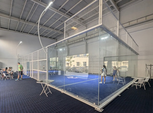 Cancha de Pádel Panorámica Estándar para Exteriores con Techo de Visión Completa 20x10m, Galvanizada en Caliente, Iluminación LED Deportiva, Red sin Nudos - Product Image 3