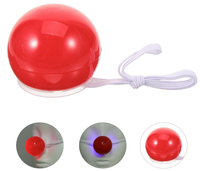 Lustige Rote Glitzer Clownsnase Spielzeug Modische Kunststoff Partyartikel für Halloween- und Silvesterfeiern mit Blinkendem Design