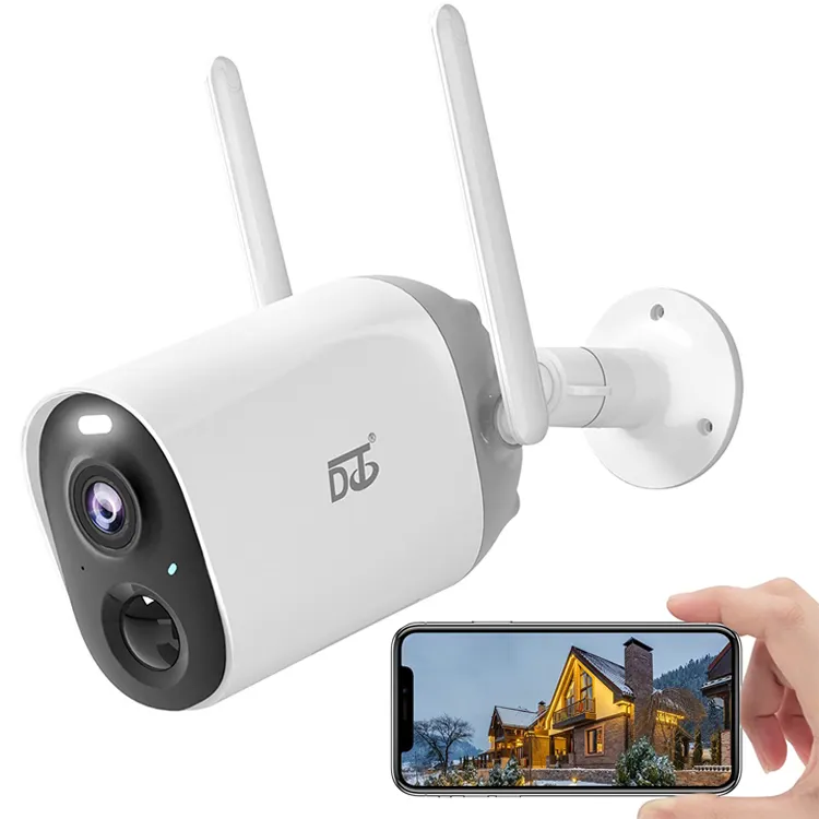 Sans-cámara de vigilancia con visión nocturna, dispositivo de vigilancia con WIFI HD, a prueba de agua, cantidad mínima de fábrica
