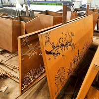 Tôle d'acier corten de 6 m aux normes ASTM/EN/DIN, tôle d'acier au carbone A588gra Q295nh S355jow SPA-H plate pour la décoration paysagère