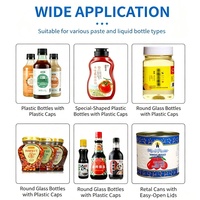 Machine de remplissage automatique de liquides à 4 têtes pour bouteilles d'huile d'olive, bouteilles cosmétiques et bouteilles d'huiles essentielles.
