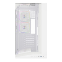 Boîtier PC ATX Mid Tower avec panneau arrière en verre trempé sur trois côtés, nouveau boîtier d'ordinateur de jeu