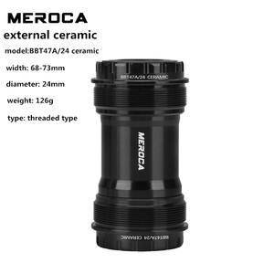 Eje de <span class=keywords><strong>Pedalier</strong></span> Roscado MEROCA T47, Rodamiento de Acero/Cerámica, 68/86 mm, 24 mm, para Bicicleta de Montaña y Carretera - Product Image 5