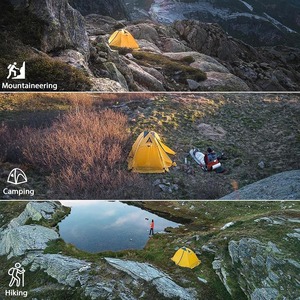 Tente OEM 2 Personnes 4 Saisons Imperméable Double Couche pour <span class=keywords><strong>Camping</strong></span> Hiver Randonnée Alpinisme Installation Facile - Product Image 6