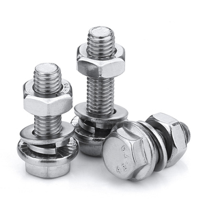 Din933 <span class=keywords><strong>307A</strong></span> 318 thép không gỉ A2 8.8 10.9 Metric hình lục giác mặt bích hạt và Hex bu lông - Product Image 2